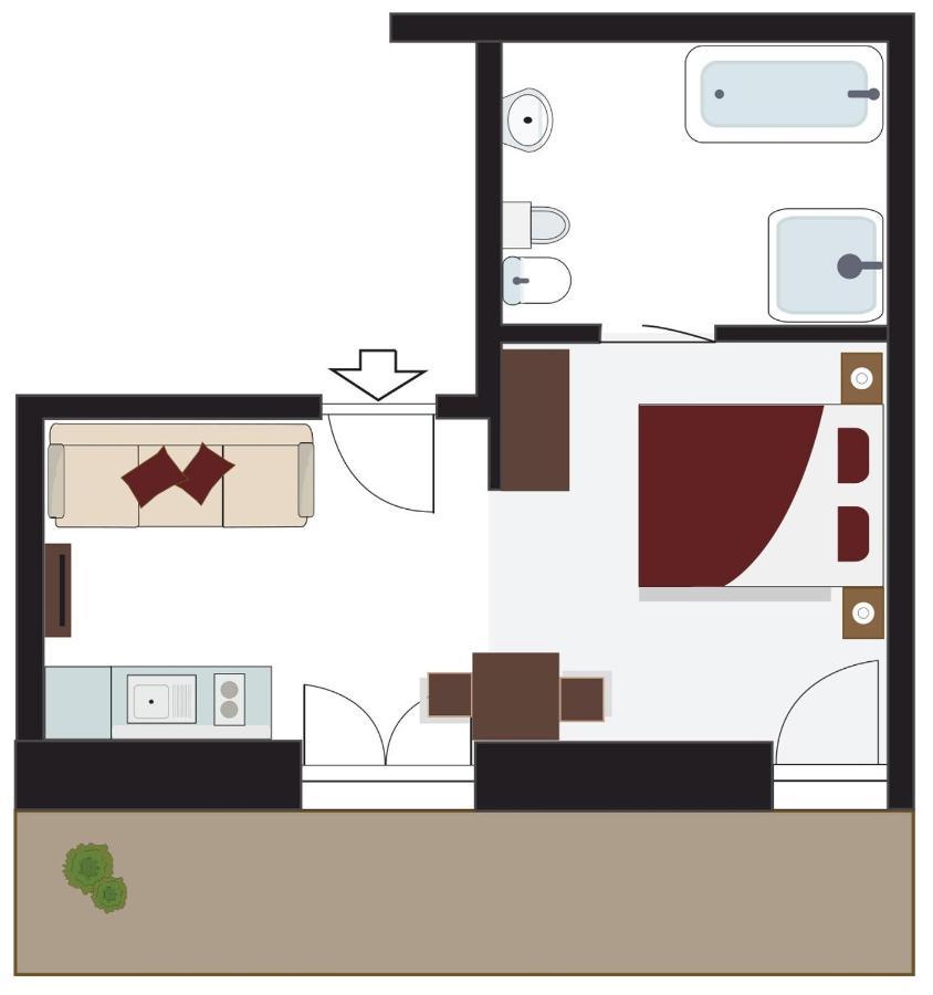 Tyrol Living & Cafe Apartment Нова Леванте Екстериор снимка