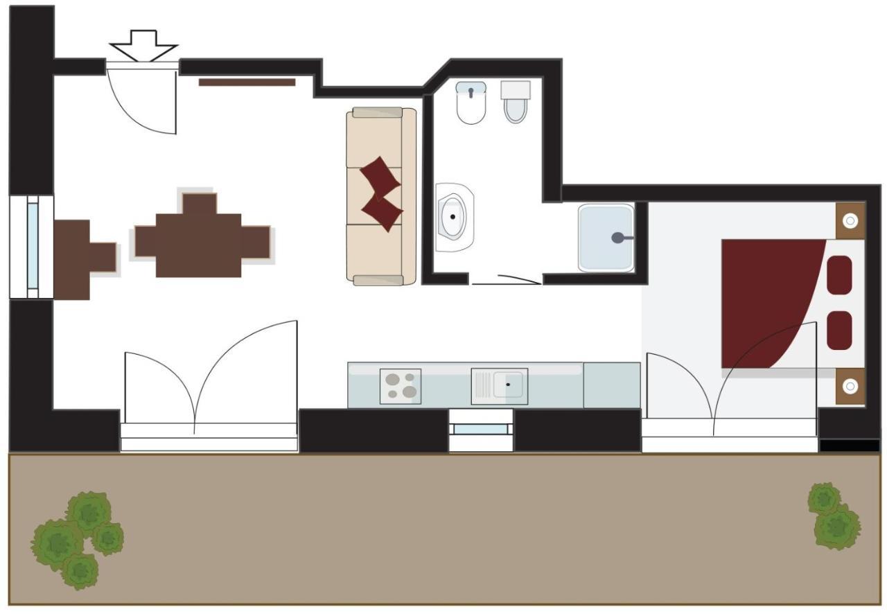 Tyrol Living & Cafe Apartment Нова Леванте Екстериор снимка