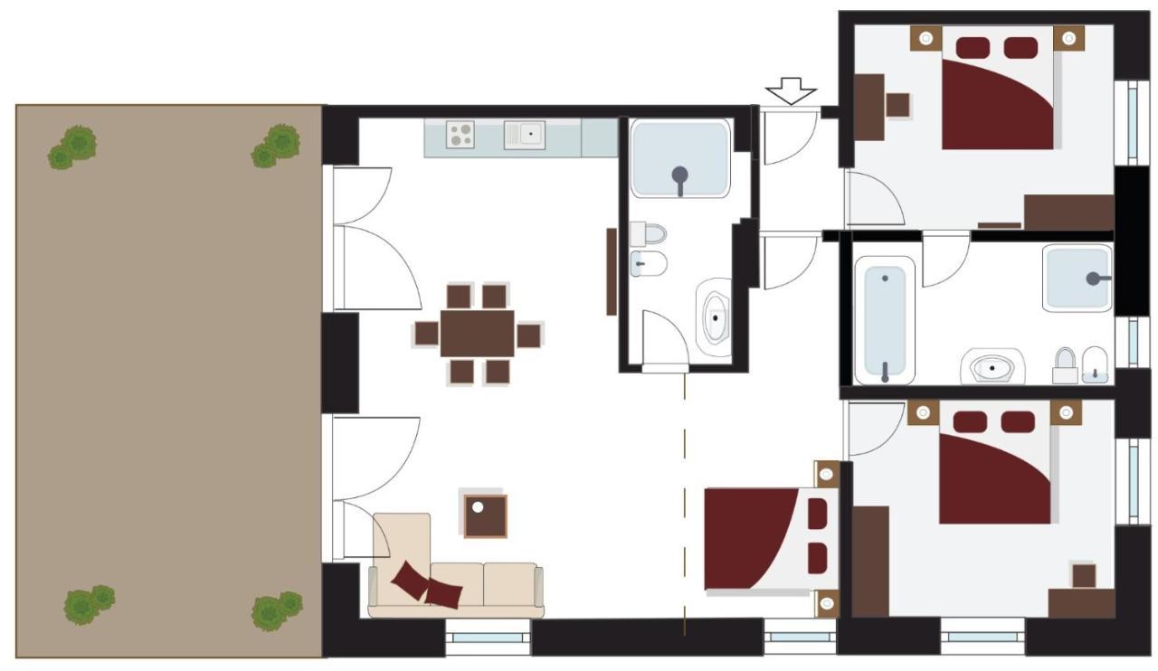 Tyrol Living & Cafe Apartment Нова Леванте Екстериор снимка